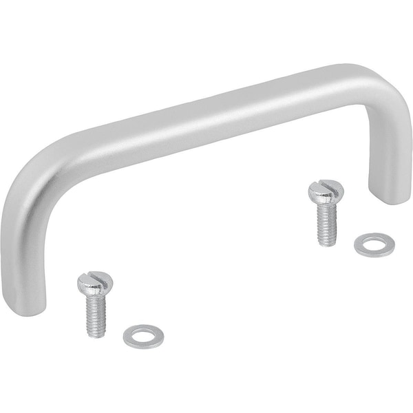 Pull Handle L=245 Aluminum, Natural Anodized, A=235, D=M05